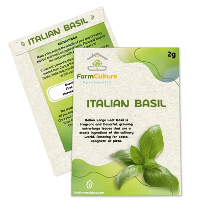 Italian Leaf Basil Seeds - Farm Culture